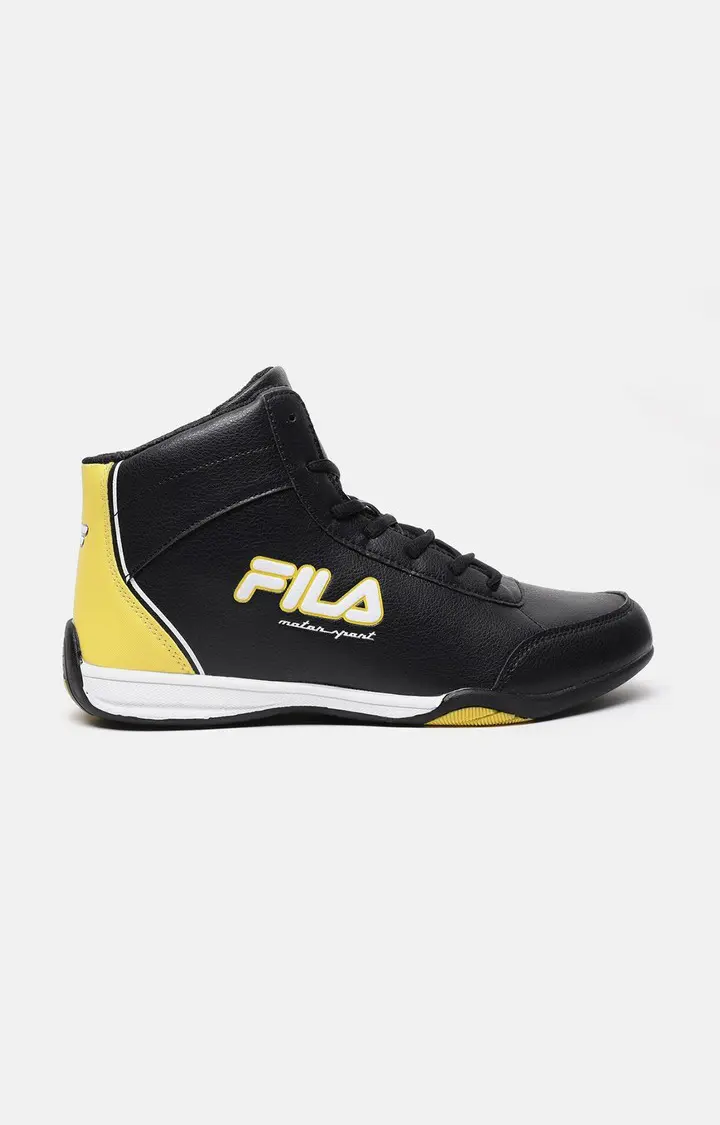 Men's Black PU Casual Lace-ups