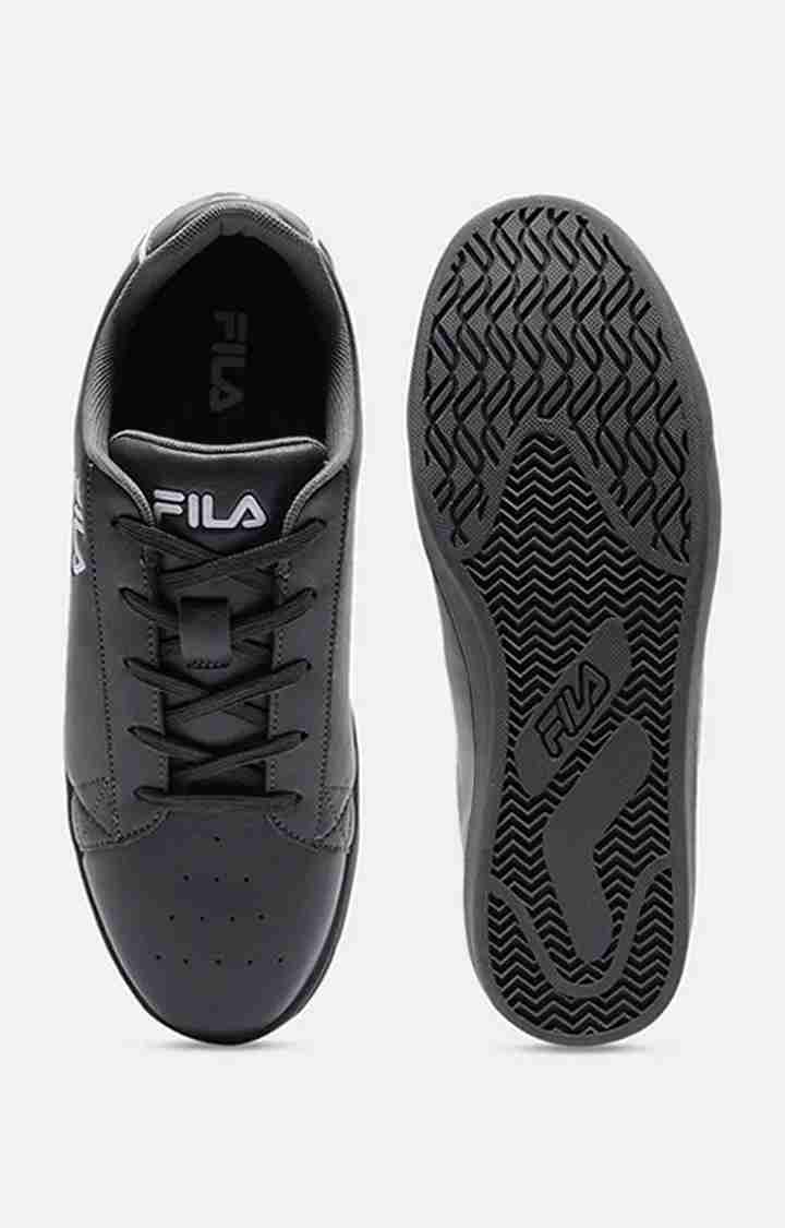 Men's Grey PU Casual Lace-ups