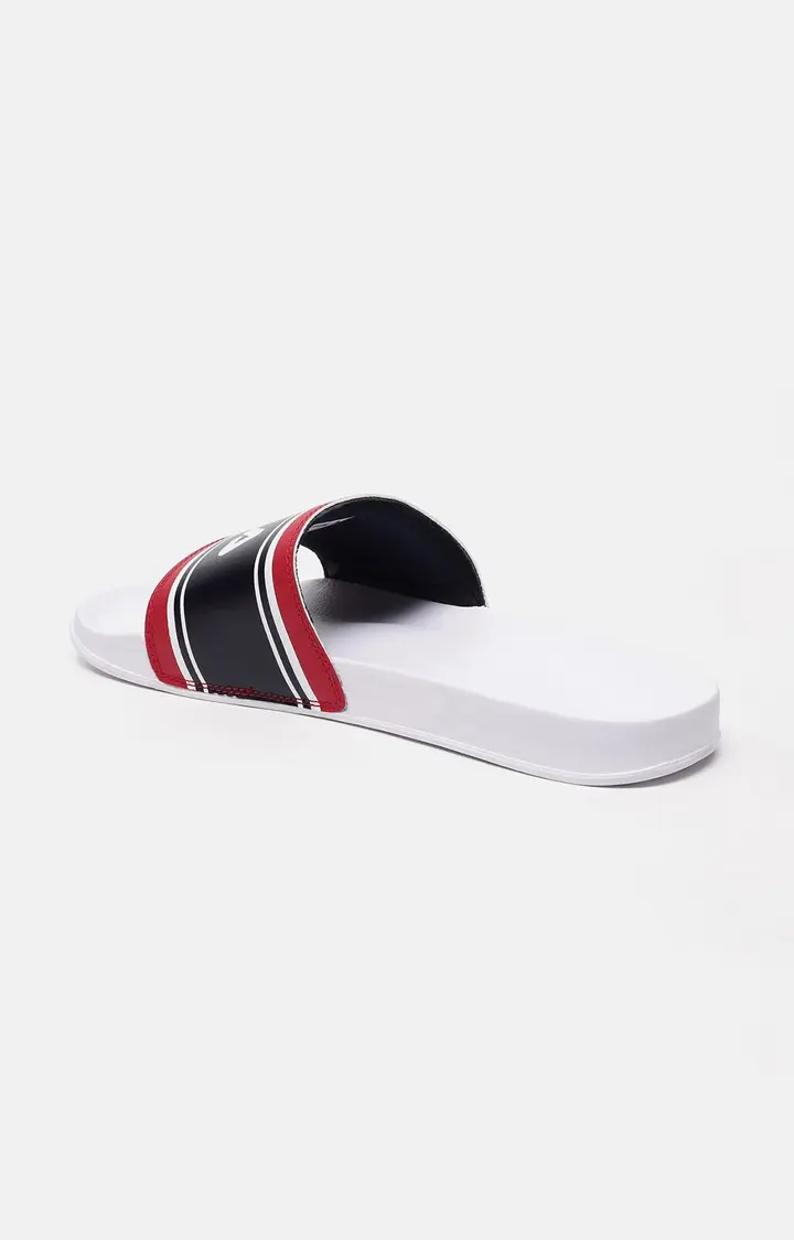 Men's White PU Flip Flops