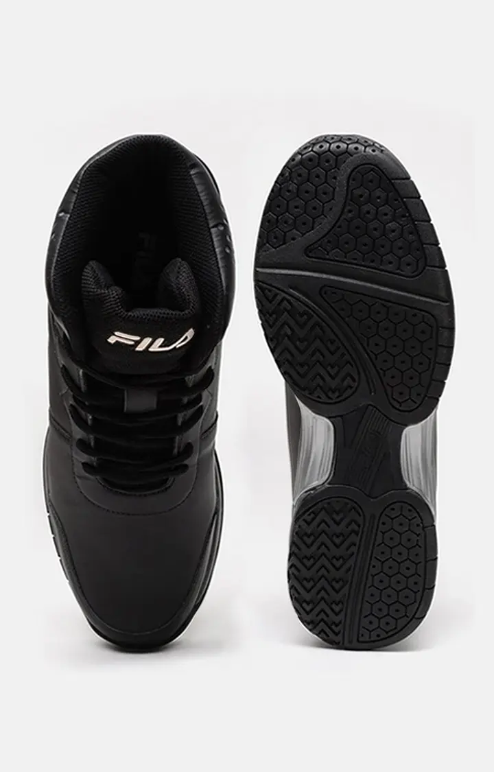 Men's Black PU Outdoor Sports Shoes