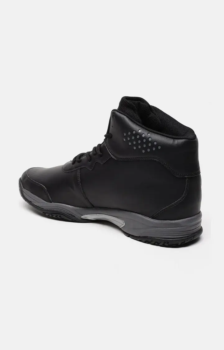 Men's Black PU Outdoor Sports Shoes