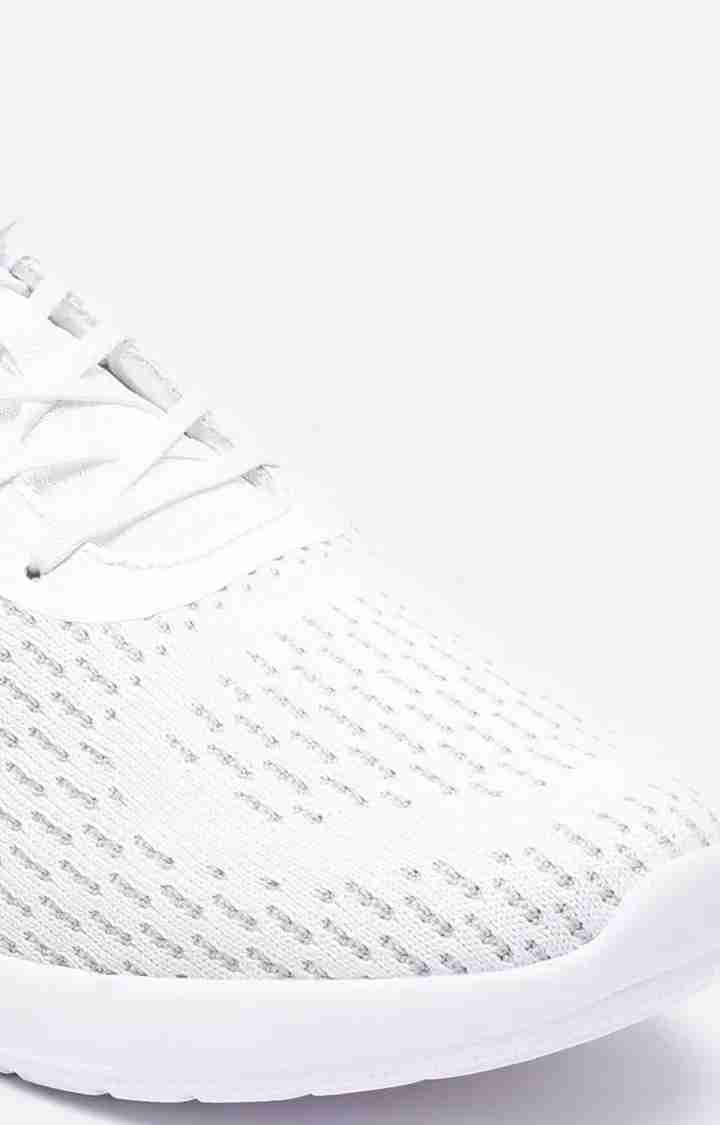 Men's White PU Running Shoes
