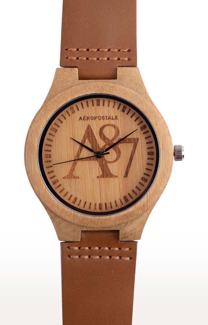 Brown Wood Watch W2
