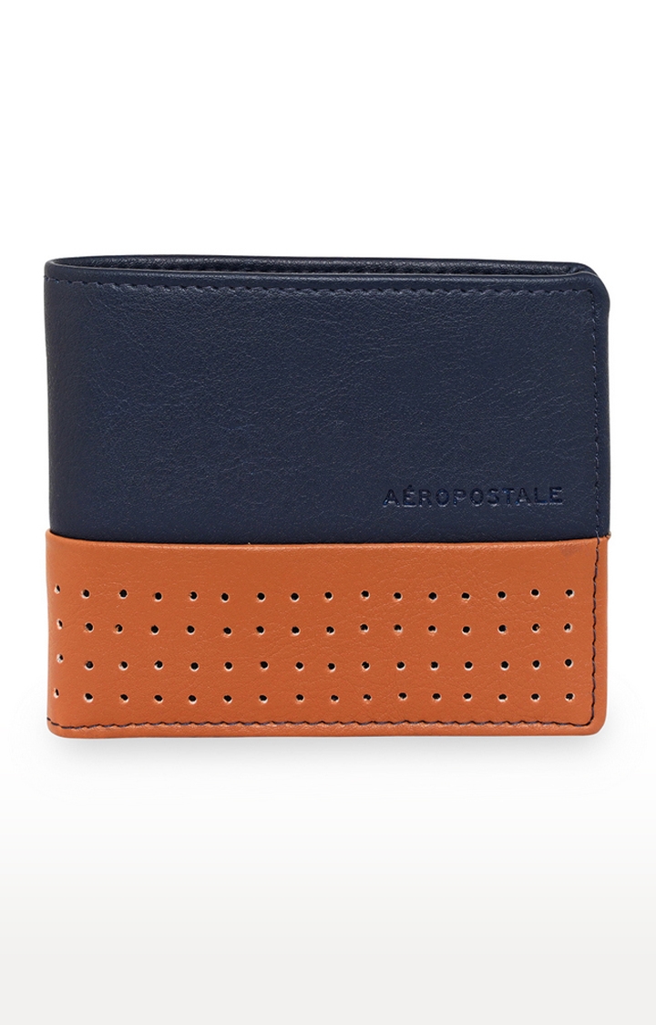 Aeropostale | Aeropostale Toby Men's Wallet Slim Fit Vegan Leather (Blue) 0