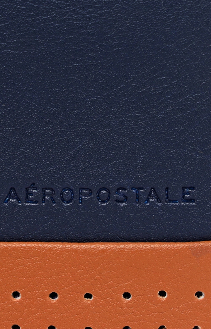 Aeropostale | Aeropostale Toby Men's Wallet Slim Fit Vegan Leather (Blue) 5