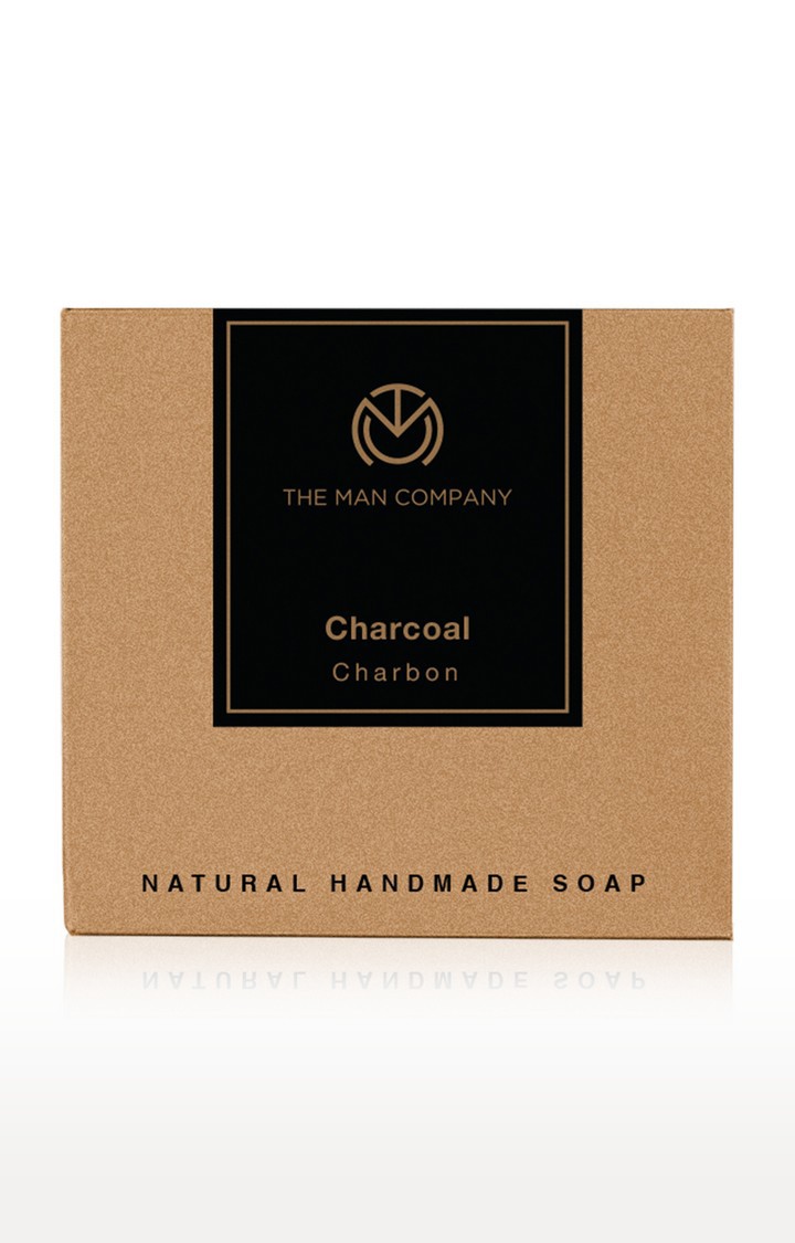 The Man Company Charcoal Soap Bar Black 125g 
