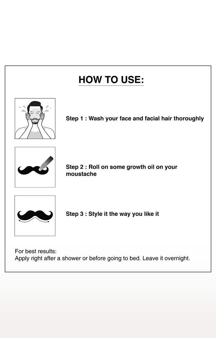 The Man Company Moustache Growth Roll on Hair Oil 