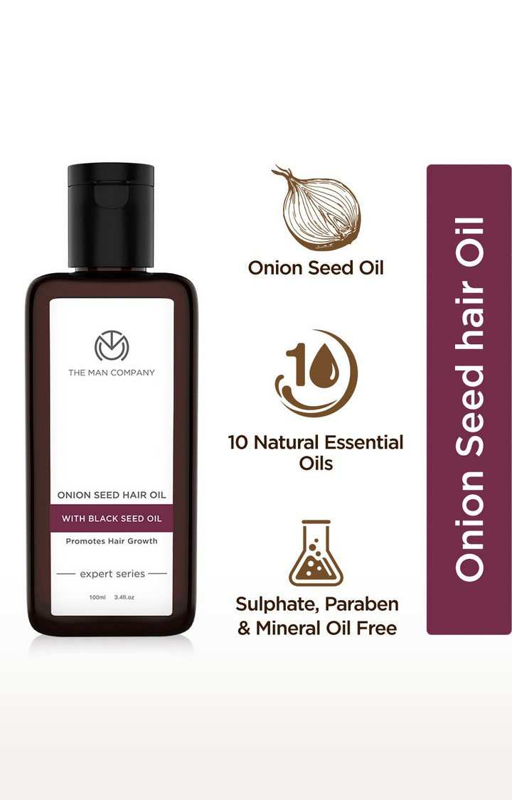 The Man Company Onion Hair Oil with 10 essential oils for Hair Growth & Hair fall control Hair Oil 