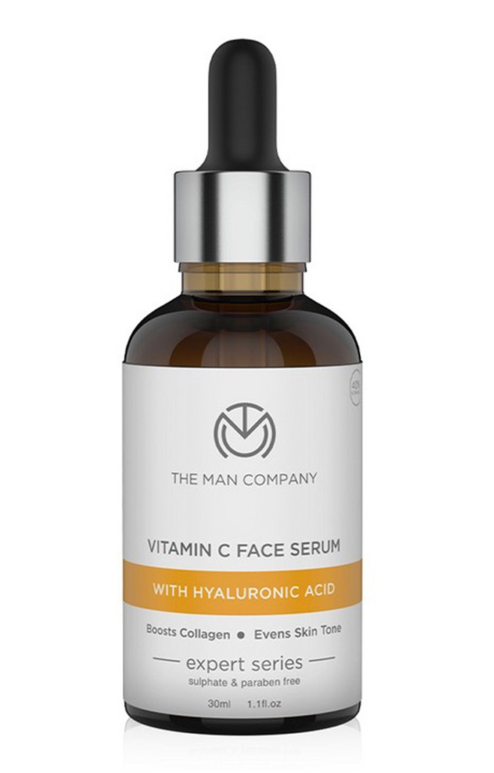 The Man Company 40% Vitamin C Face with Hyaluronic Acid for Brightening and AntiAging 