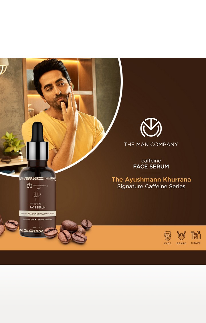 The Man Company | Caffeine Face Serum by Ayushmann Khurrana with Coffee Arabica and Hyaluronic Acid 1