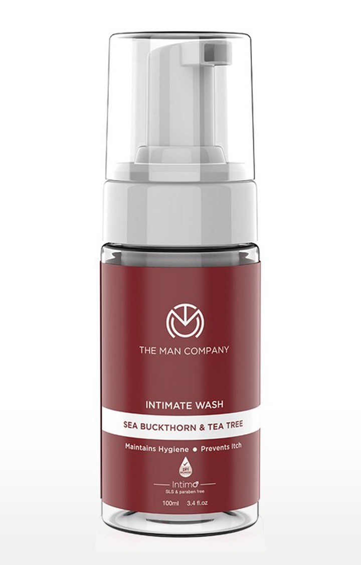 The Man Company Intimo Tea Tree & Sea Buck Thorn Oil Intimate Wash | Prevents Bad Odour, Itching | pH Balance | 100ml