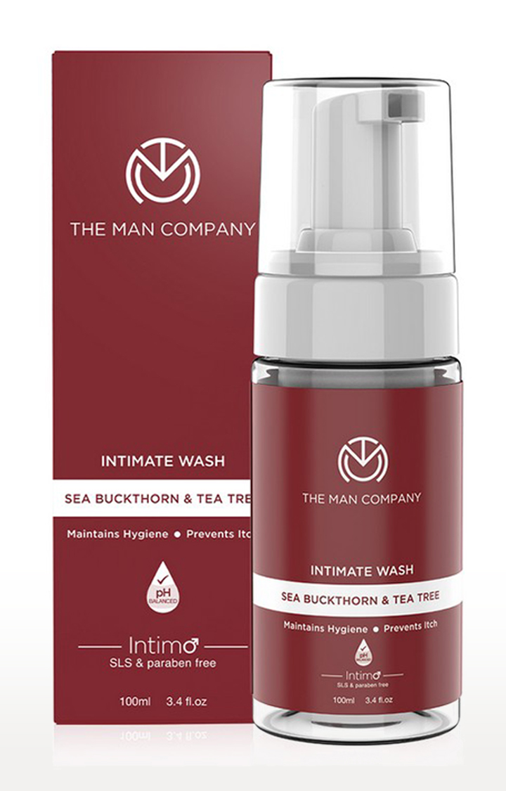 The Man Company Intimo Tea Tree & Sea Buck Thorn Oil Intimate Wash | Prevents Bad Odour, Itching | pH Balance | 100ml