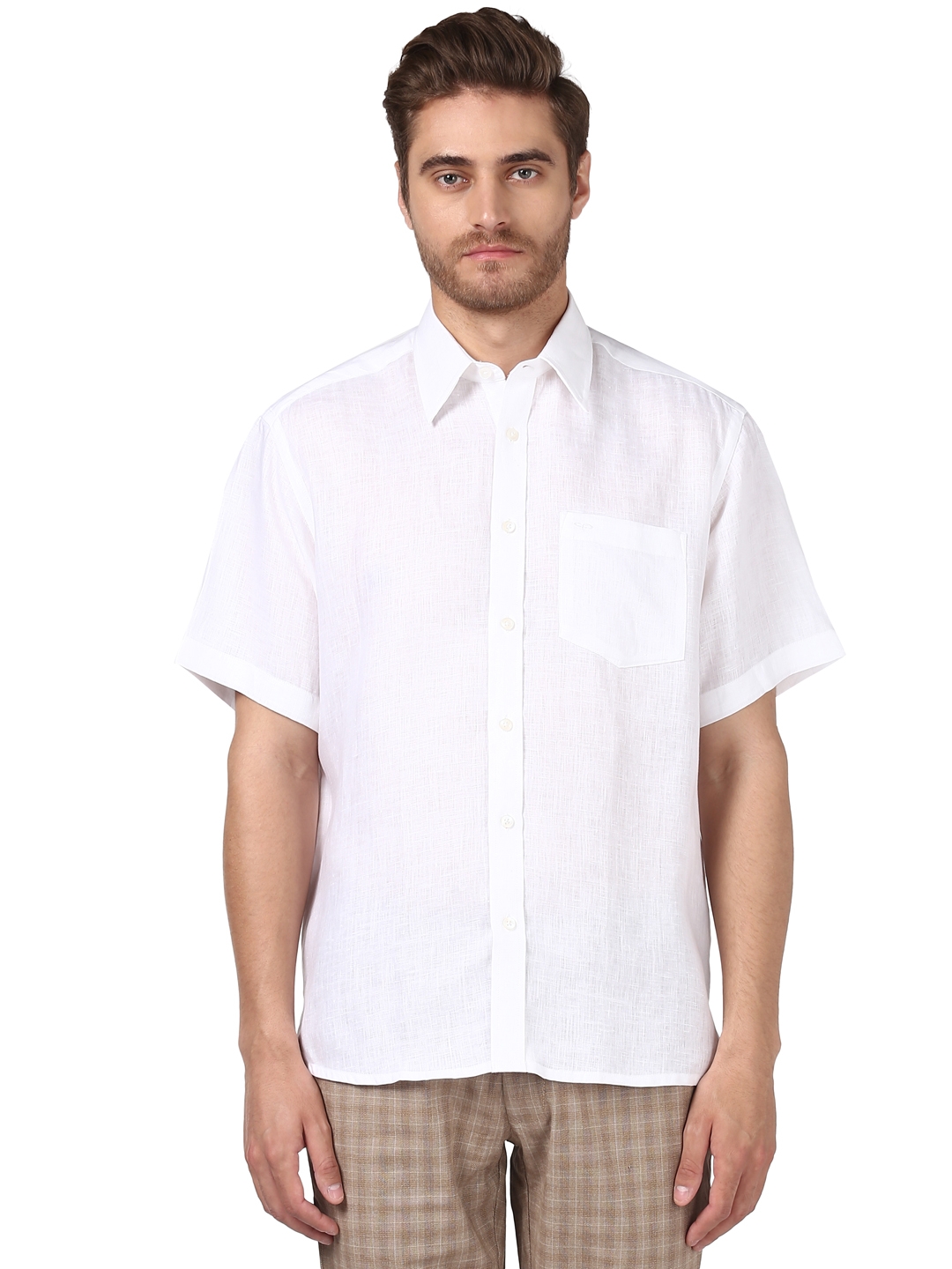 ColorPlus | ColorPlus White Casual Shirt 0