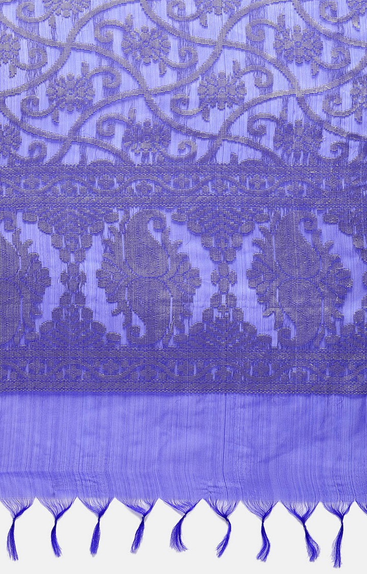 Ethnicity | Ethnicity Royal Blue Silk Women Banaras Dupatta 1