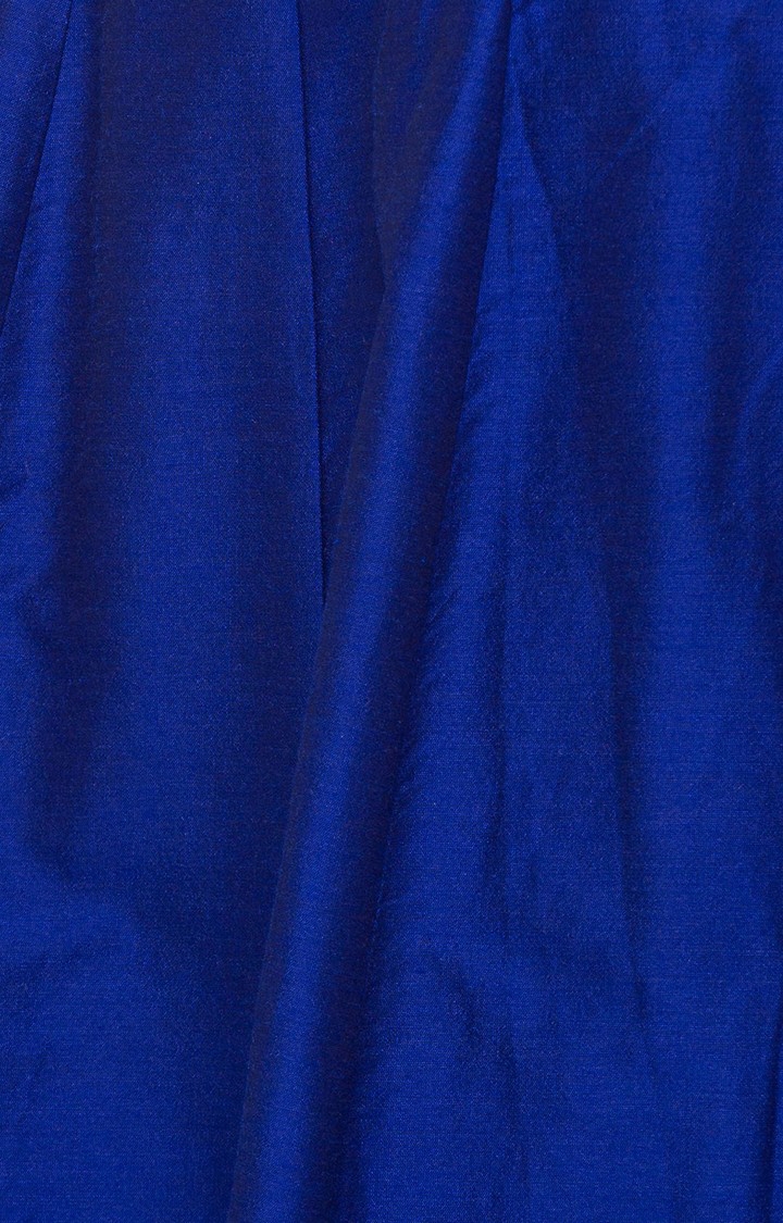 Ethnicity | Ethnicity Powerloom Kalidar Women Blue Skirt 4