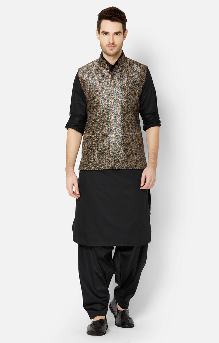 Ethnicity | Multi Printed sleeveless jacket 2