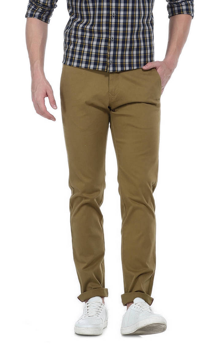 Buy Indian Terrain Men Textured Brooklyn Slim Fit Trousers - Trousers for  Men 20605500 | Myntra