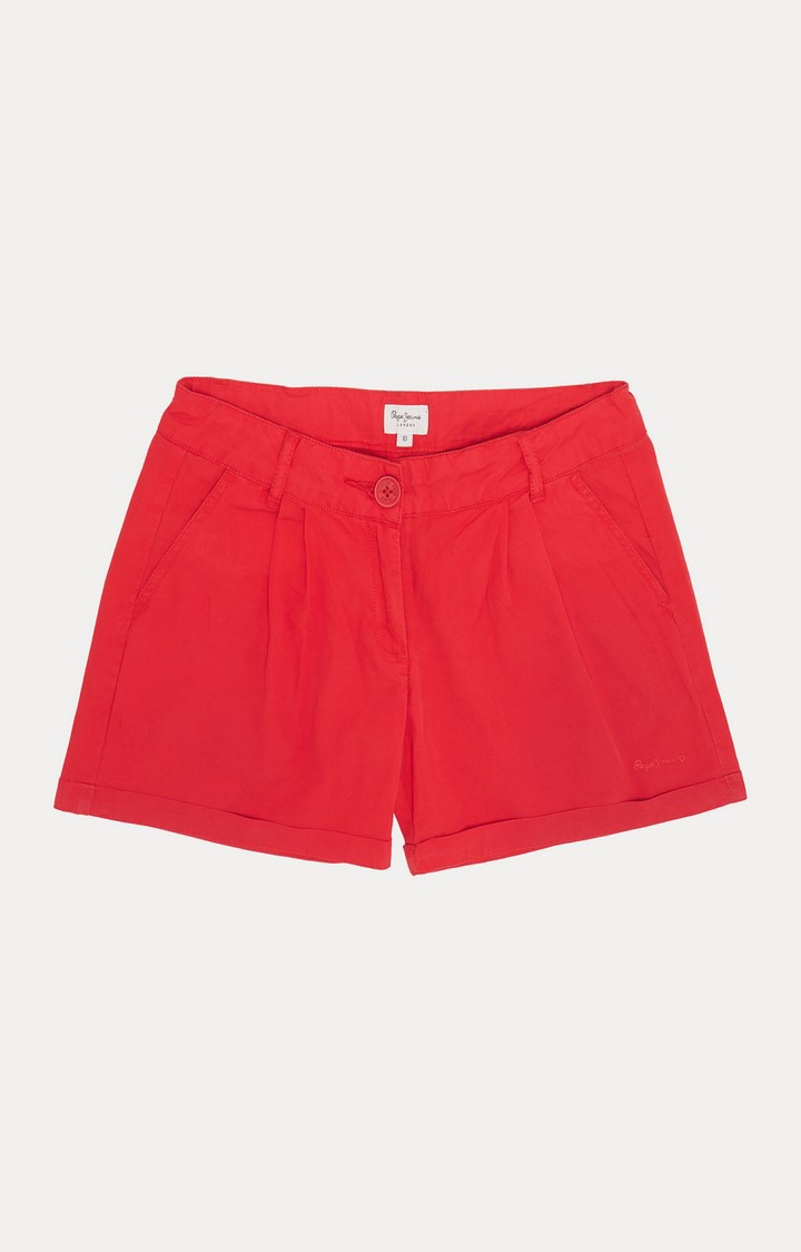 Ladies red hotsell cotton shorts