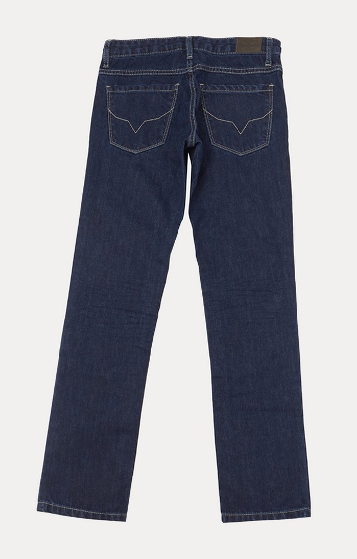 Pepe Jeans | Boys Blue Cotton Straight Jeans 1