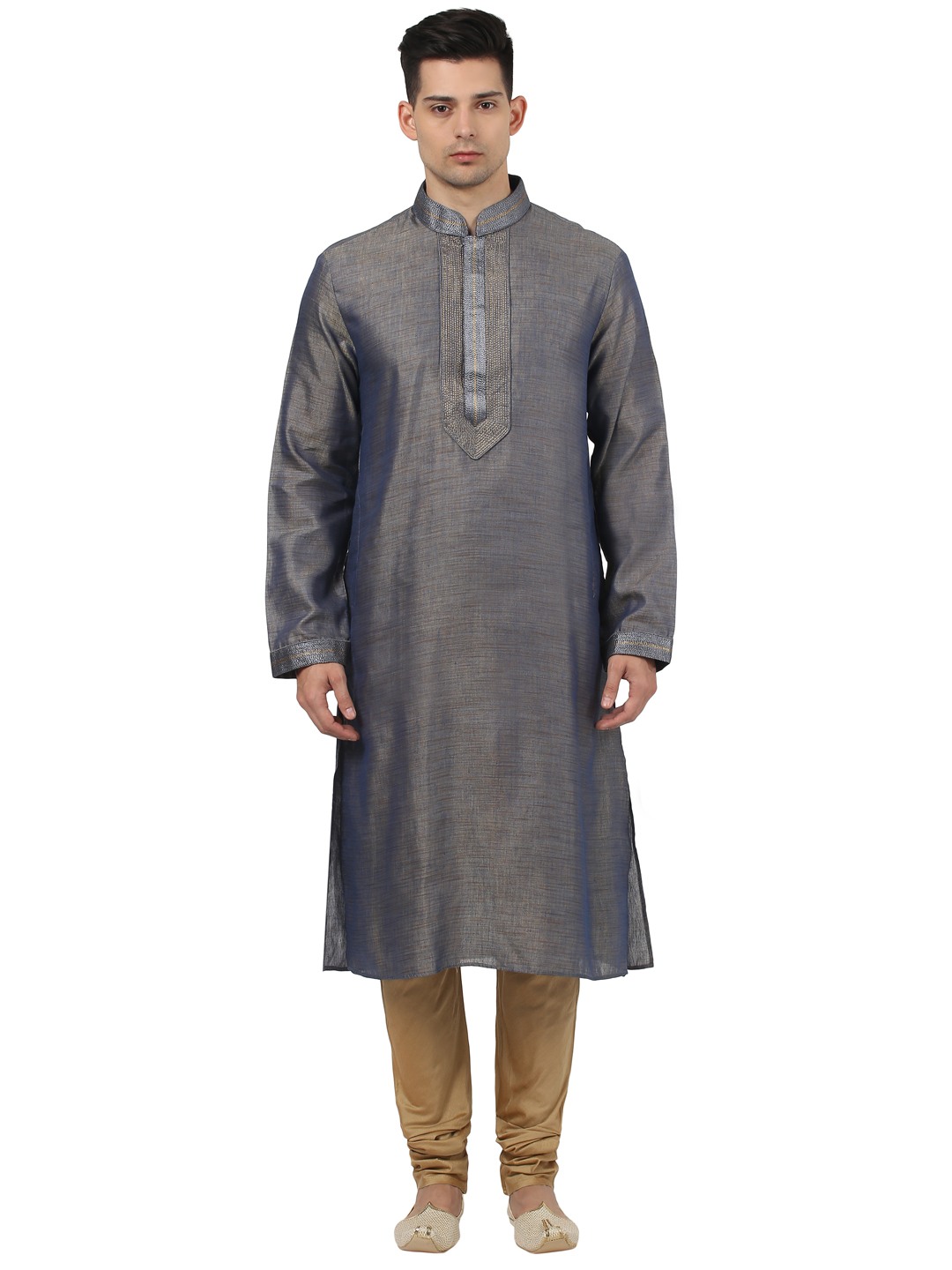 Ethnix By Raymond Grey Kurta With Churidar