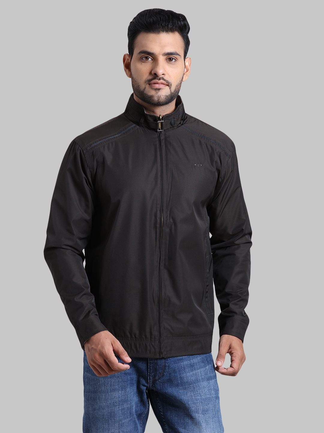 Buy ColorPlus Black Slim Fit Full Sleeves Outer Jacket for Men Online @  Tata CLiQ