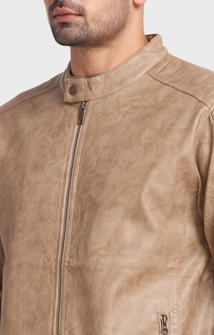 Buy Cream Jackets & Coats for Men by Color Plus Online | Ajio.com
