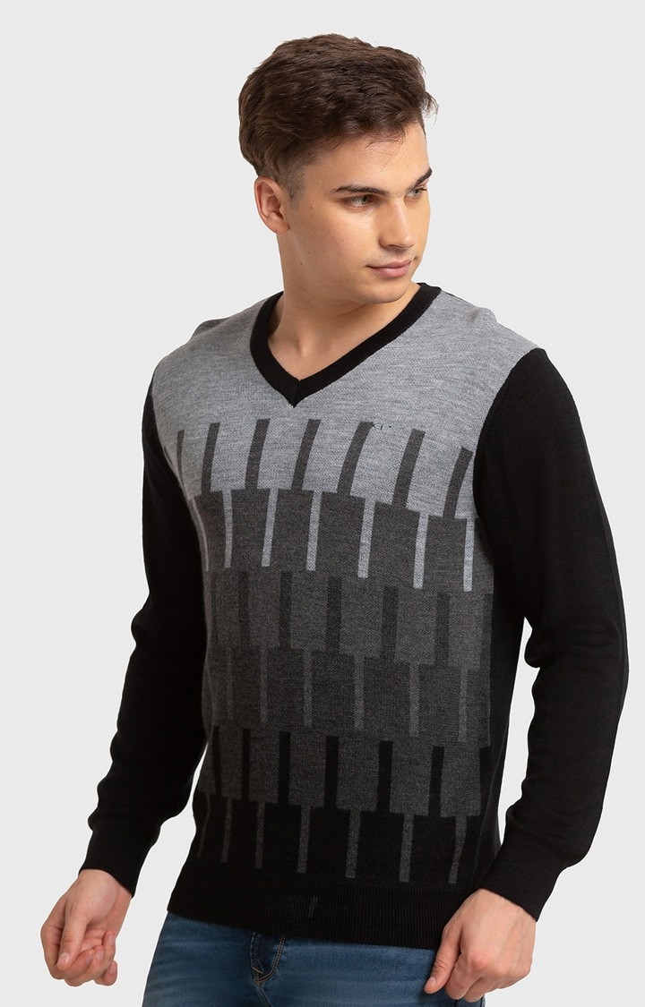 ColorPlus | ColorPlus Tailored Fit Black Sweater For Men 3