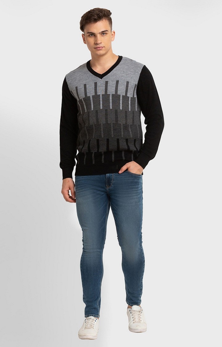 ColorPlus | ColorPlus Tailored Fit Black Sweater For Men 1
