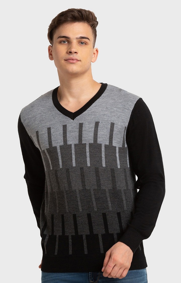 ColorPlus | ColorPlus Tailored Fit Black Sweater For Men 0