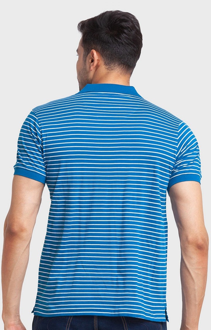 ColorPlus | ColorPlus Classic Fit Blue T-Shirt For Men 4