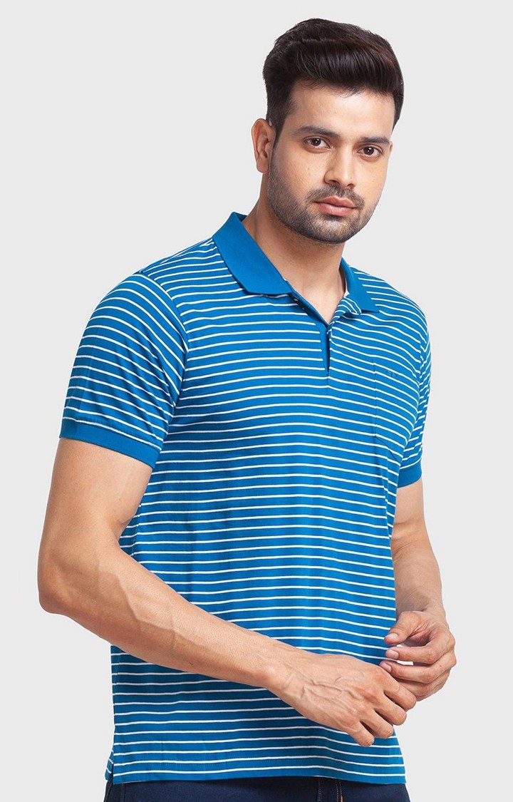 ColorPlus | ColorPlus Classic Fit Blue T-Shirt For Men 2