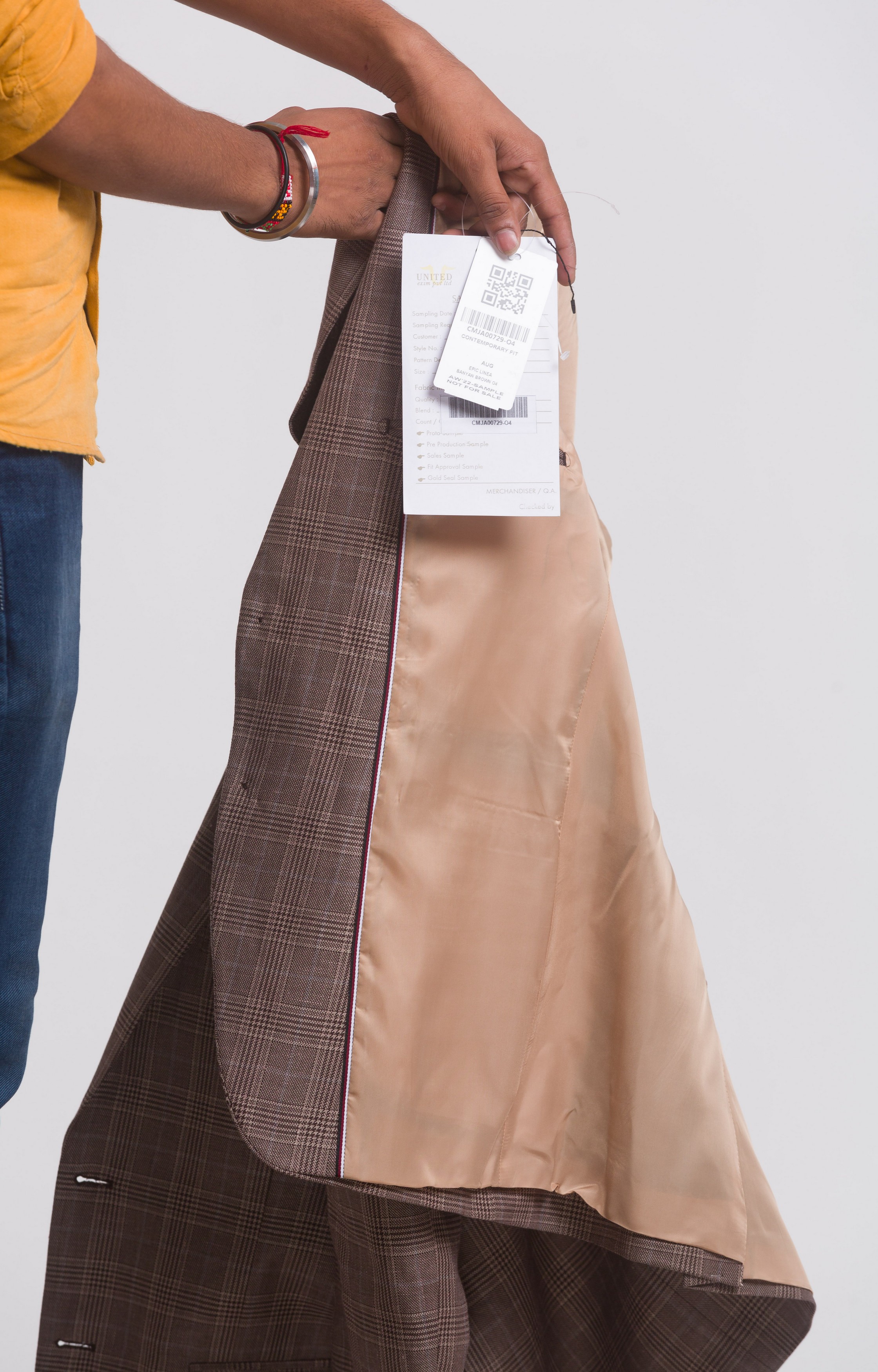 ColorPlus Contemporary Fit Brown Blazer For Men