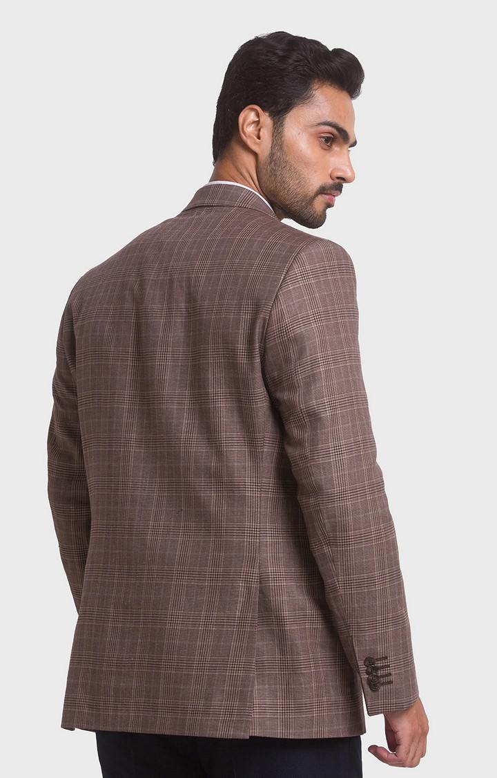 ColorPlus Contemporary Fit Brown Blazer For Men