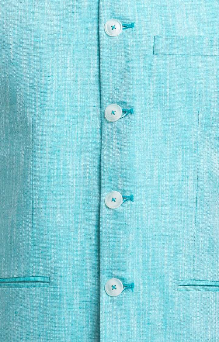 ColorPlus Contemporary Fit Green Blazer For Men