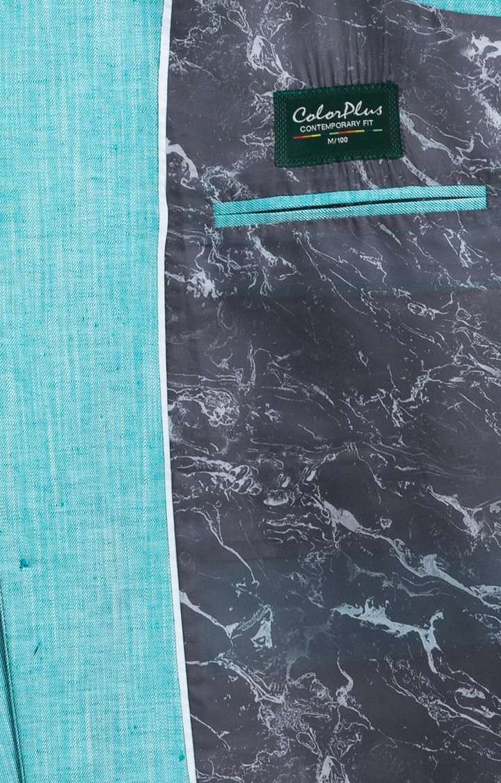ColorPlus Contemporary Fit Green Blazer For Men
