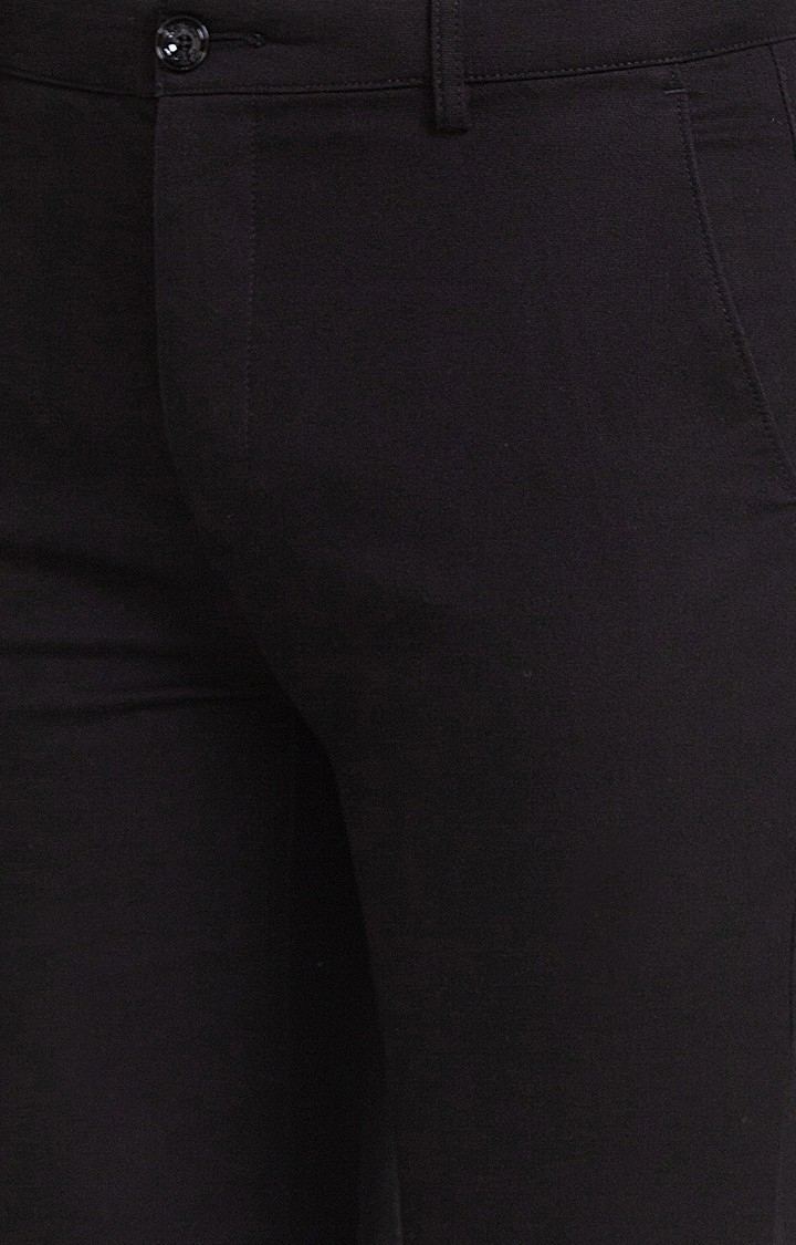 ColorPlus | ColorPlus Tailored Fit Black Casual Pant For Men 5