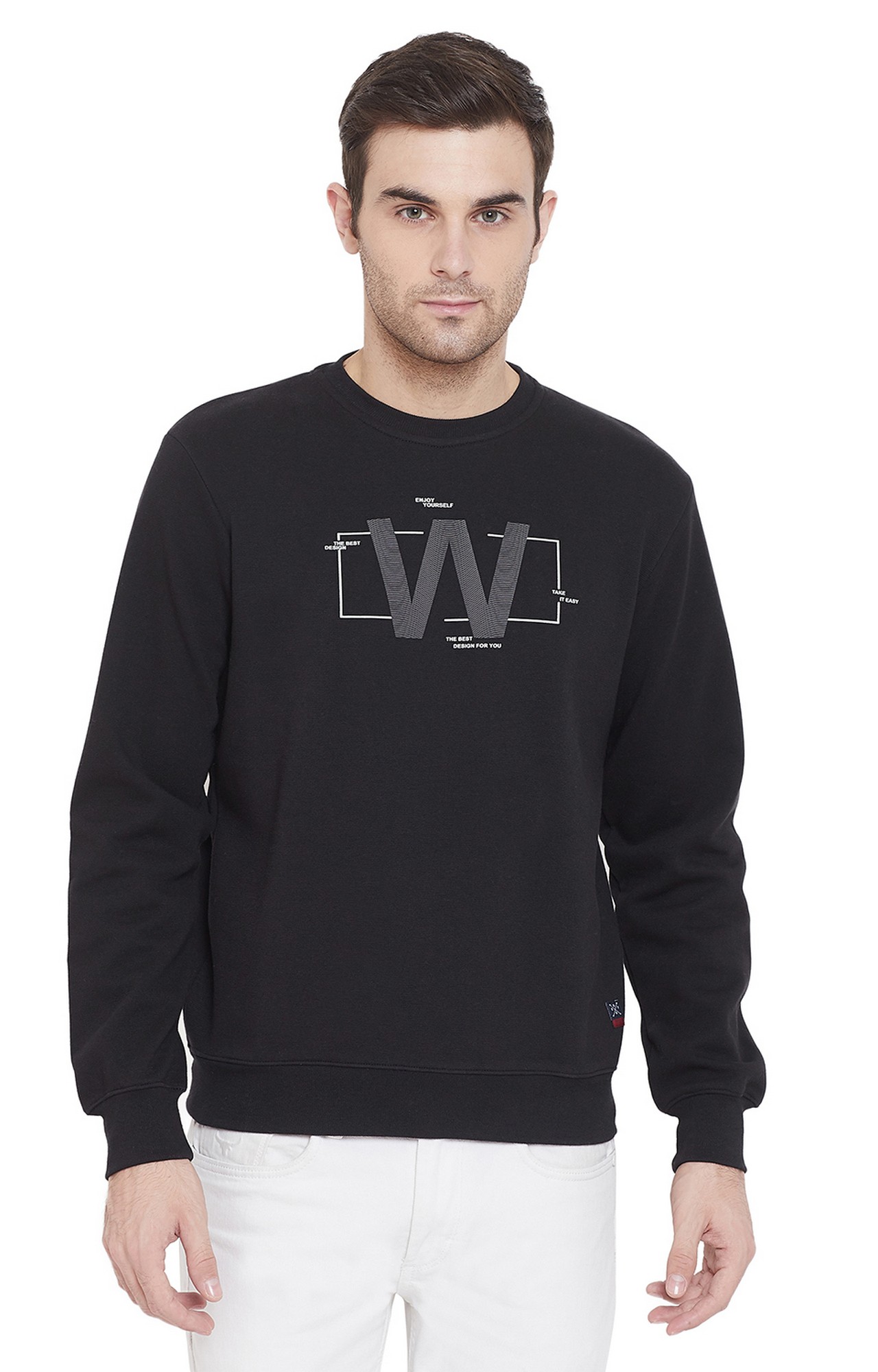 Black Printed Sweatshirts