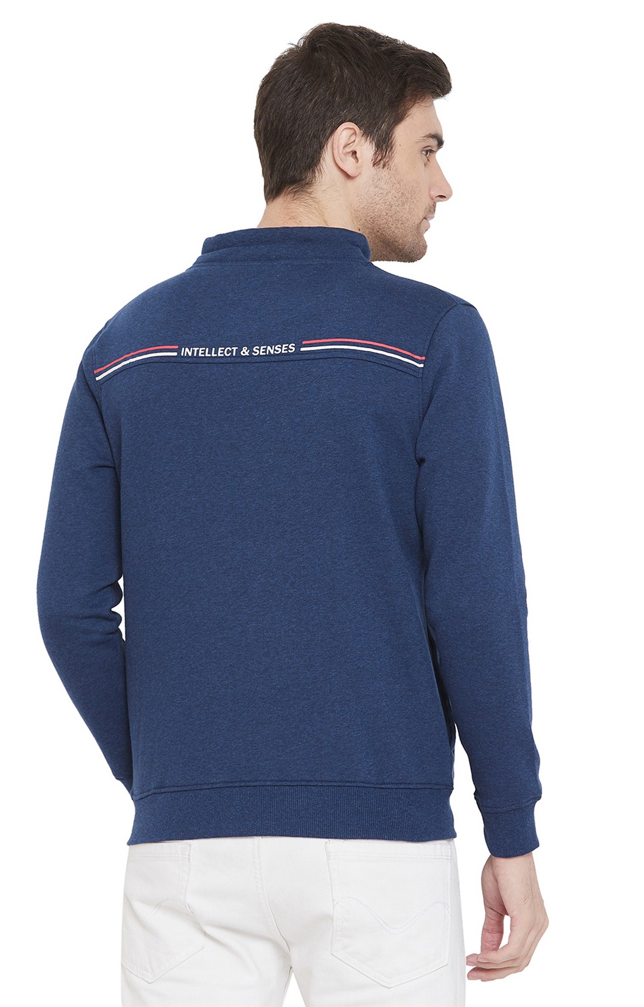 Blue Printed Sweatshirts