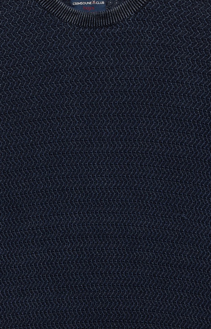 Crimsoune Club | Blue Solid Sweaters 2