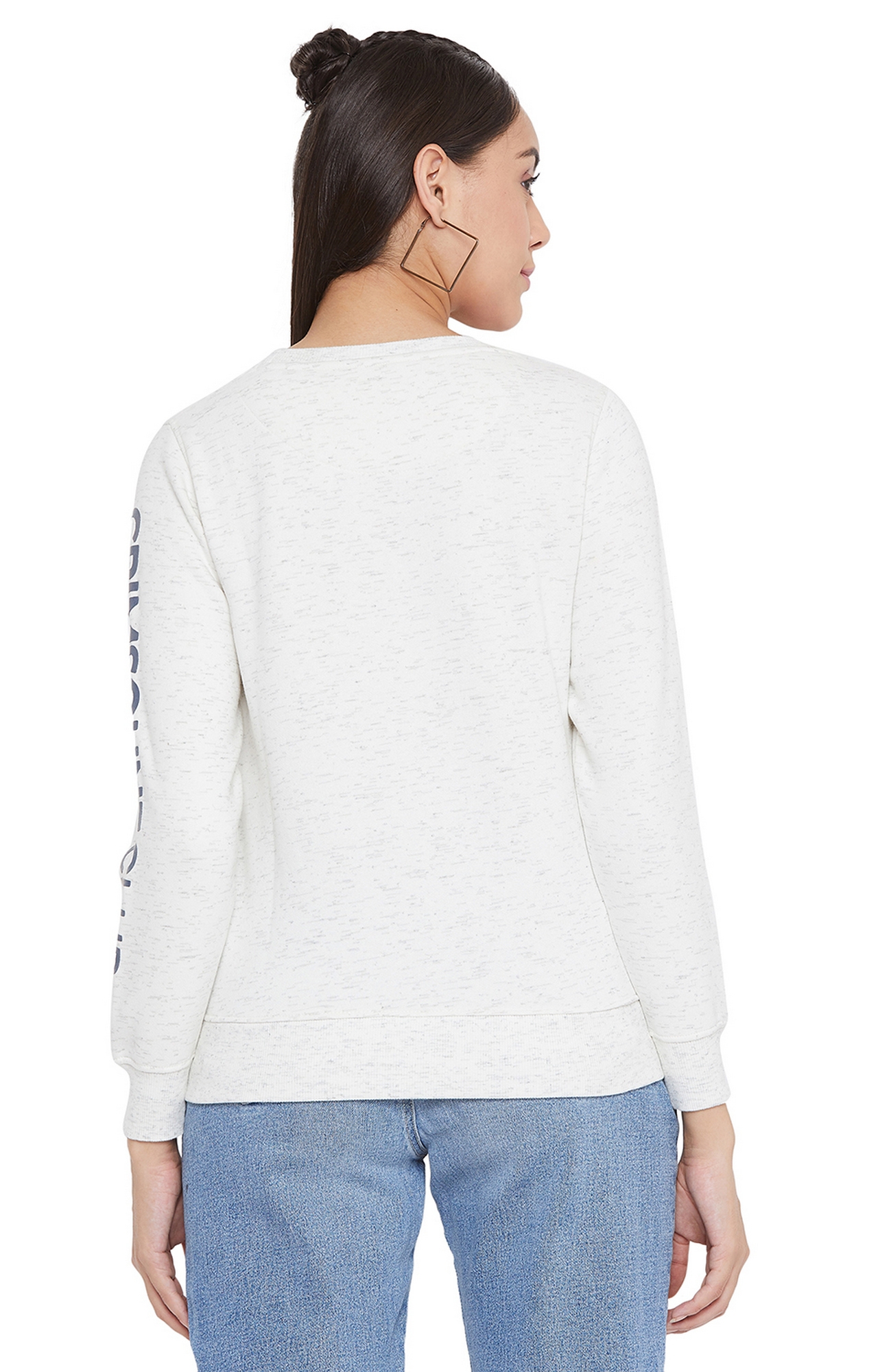 Crimsoune Club | White Solid Sweatshirts 4
