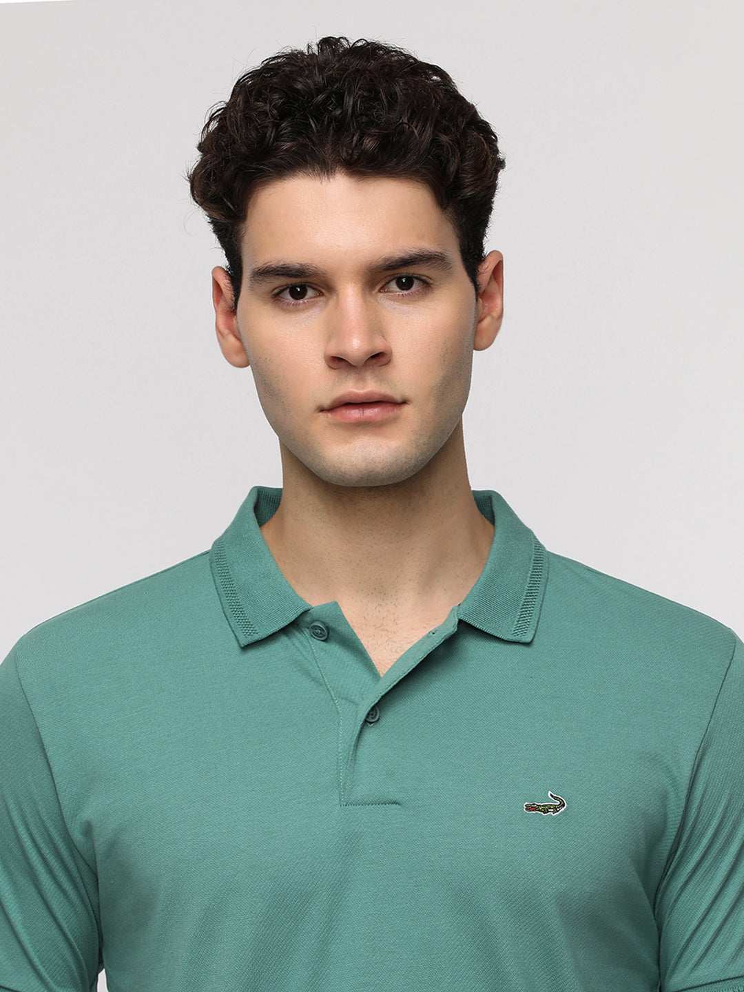 CROCODILE MENS T-SHIRT H/S MARSH AQUA BLUE