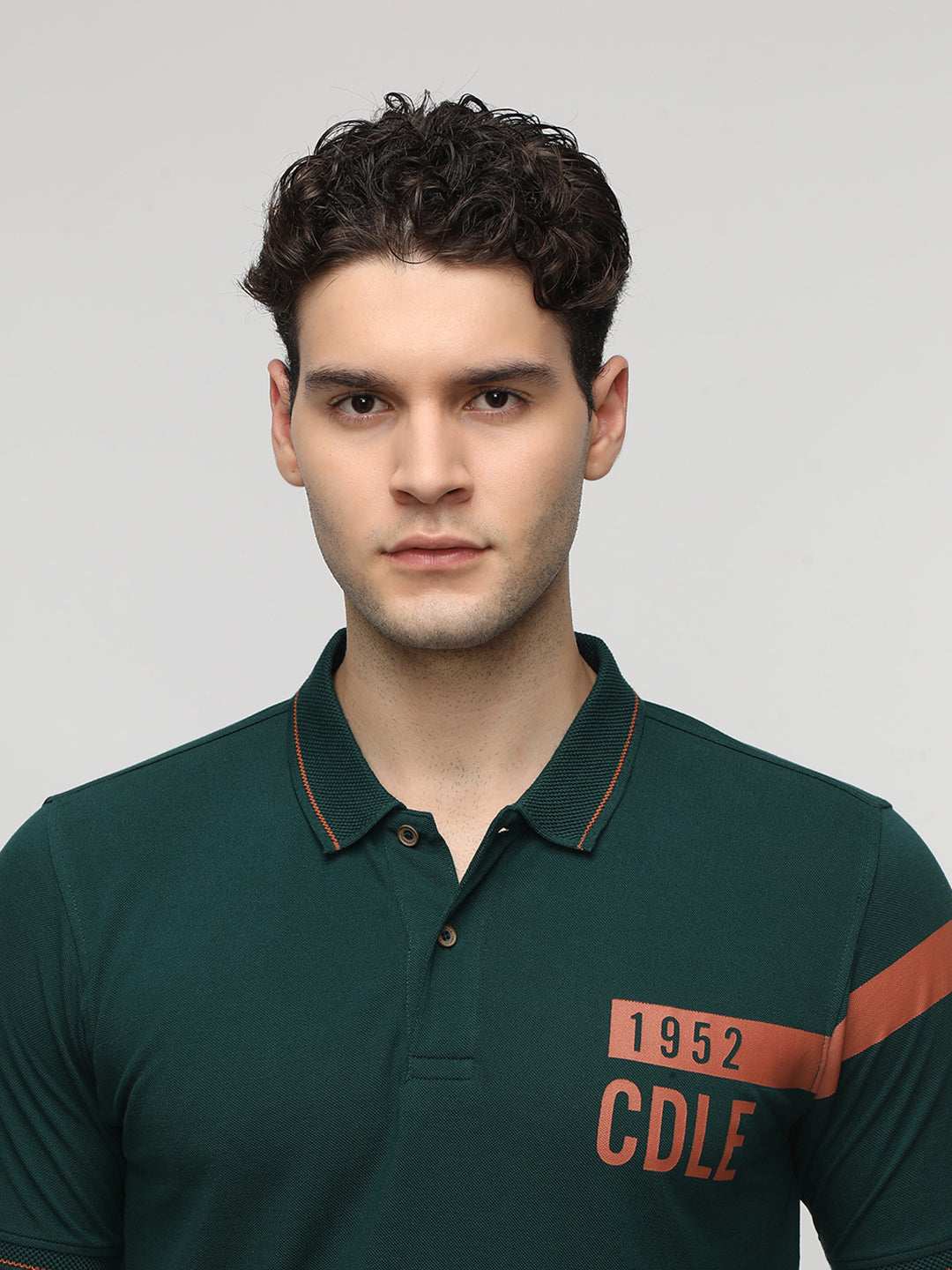 CROCODILE MENS T-SHIRT H/S CRFP224-205MT DARK GREEN