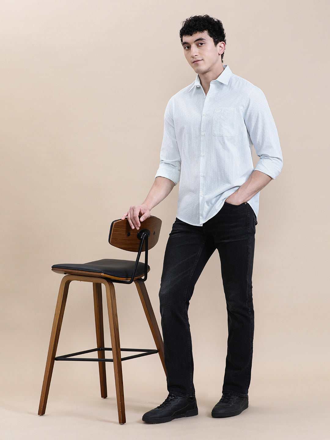 CROCODILE MENS CASUAL SHIRT F/S CRCS125-314MT MINT