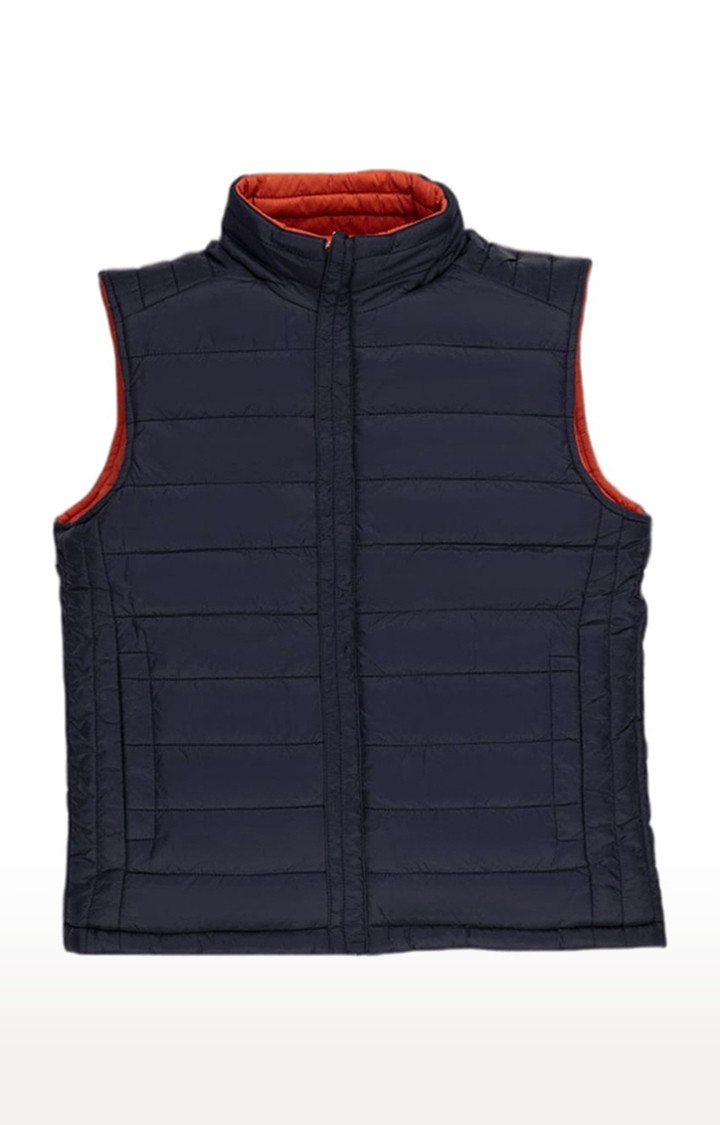 Status Quo | Boy's Orange Nylon Solid Gilet 2