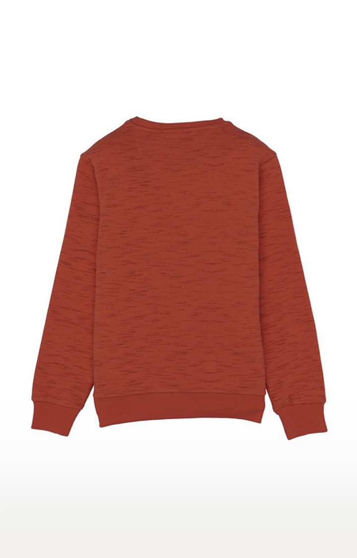 Status Quo | Boy's Orange Cotton Printed Sweatshirts 1