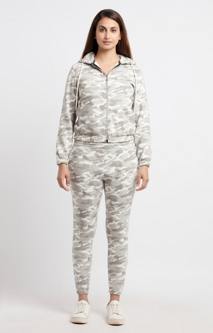 Women's Camo Hooded Tracksuit