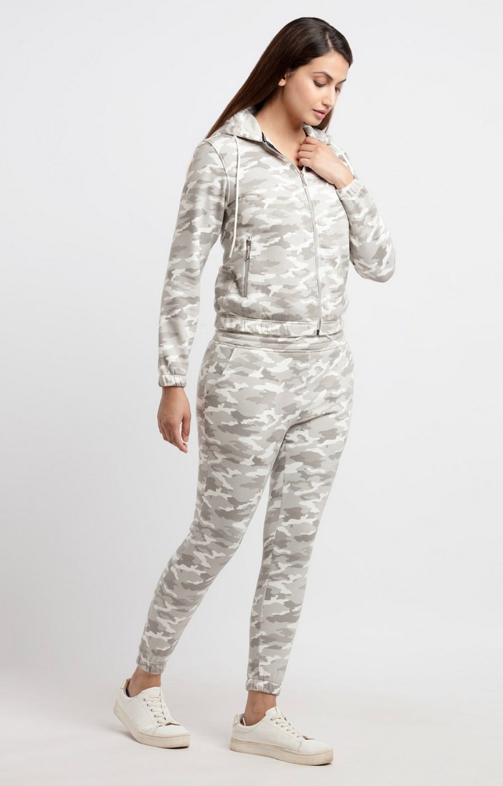 Women's Camo Hooded Tracksuit