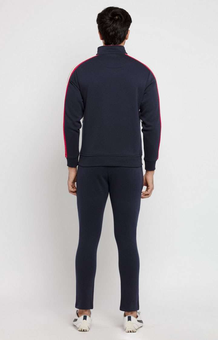 Blue Polycotton Printed Tracksuits