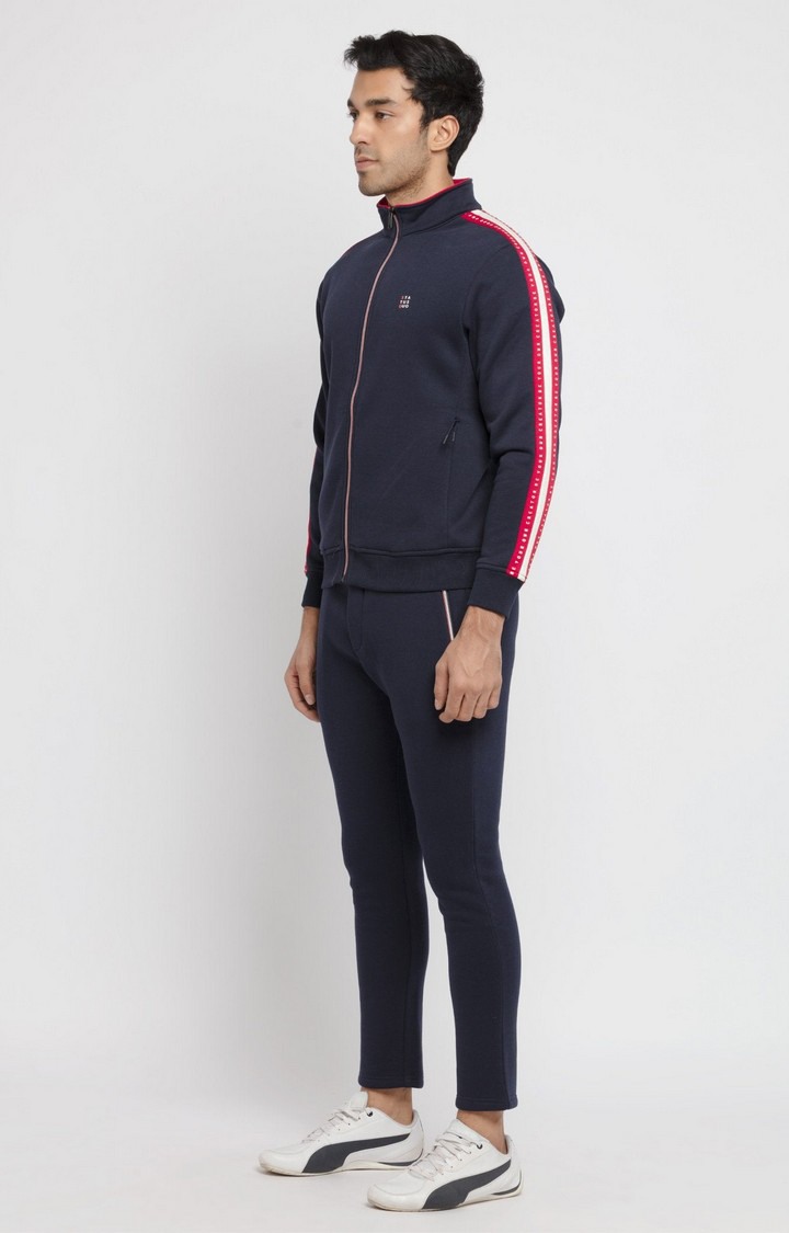 Blue Polycotton Printed Tracksuits