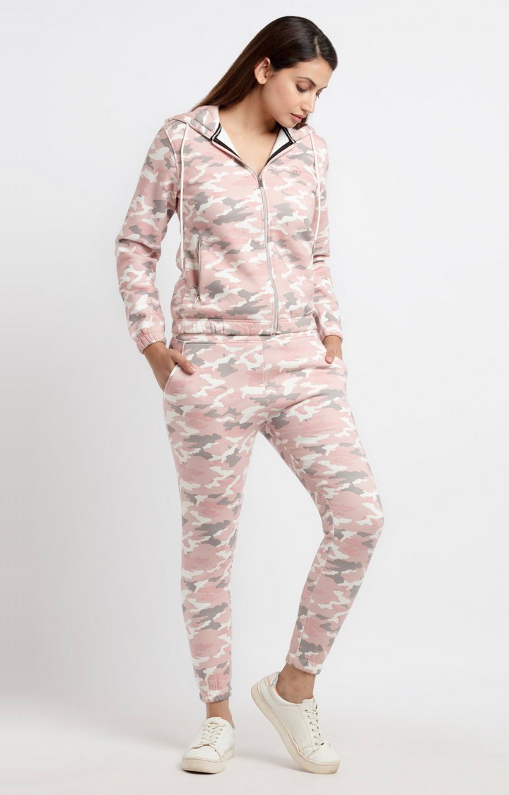 Women's Camo Hooded Tracksuit